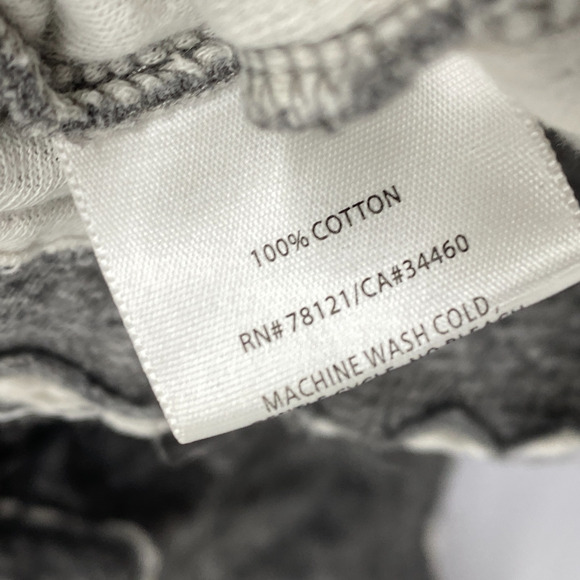 EILEEN FISHER Sweater S Cotton Double Layer Button Up Cardigan Hoodie Gray - Picture 9 of 14
